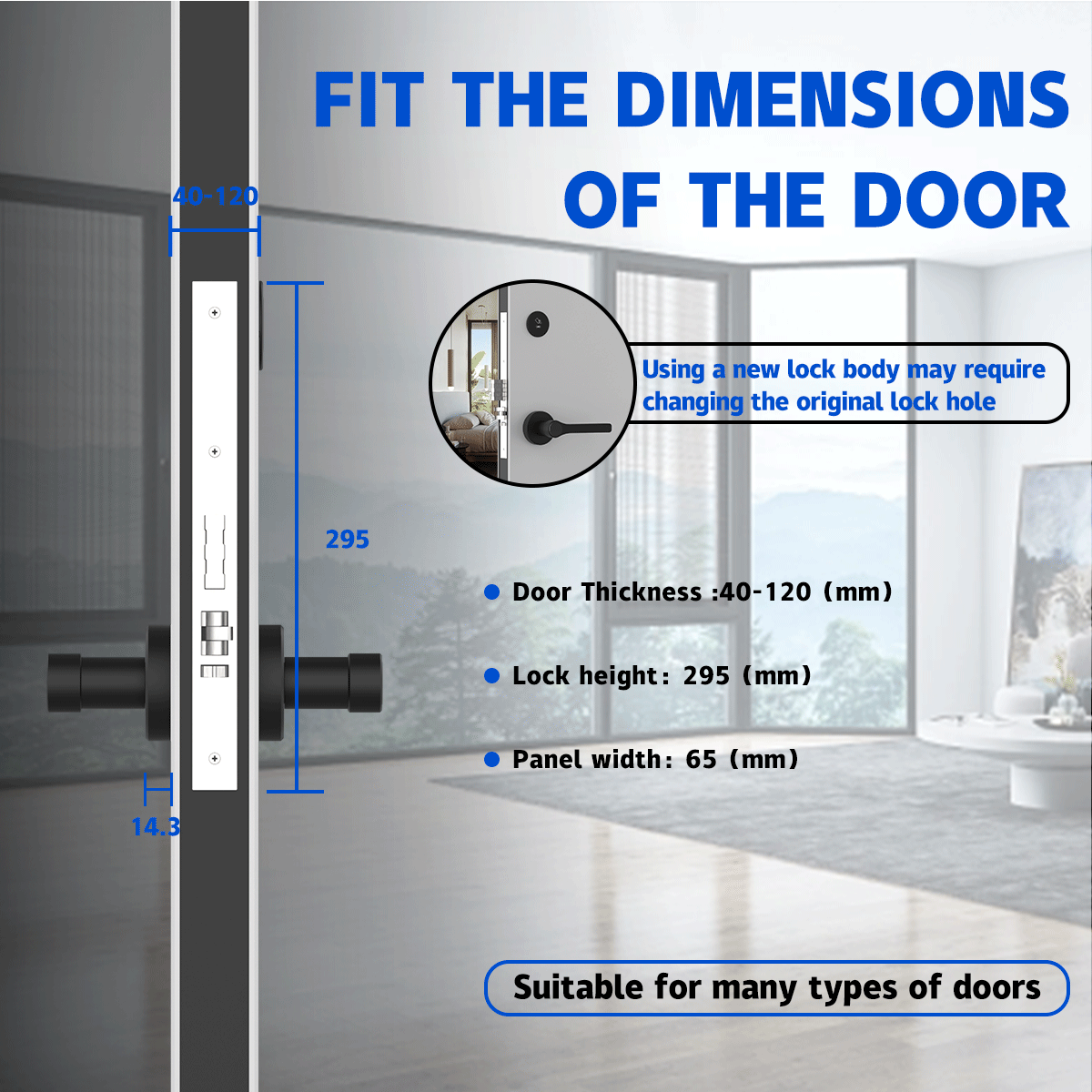 Goodum high quality security rfid card split hotel digital door locks system software