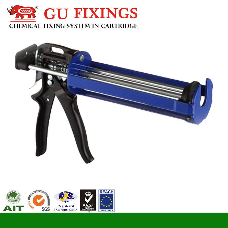 380ml caulking gun for coaxial chemical anchor cartridge gun