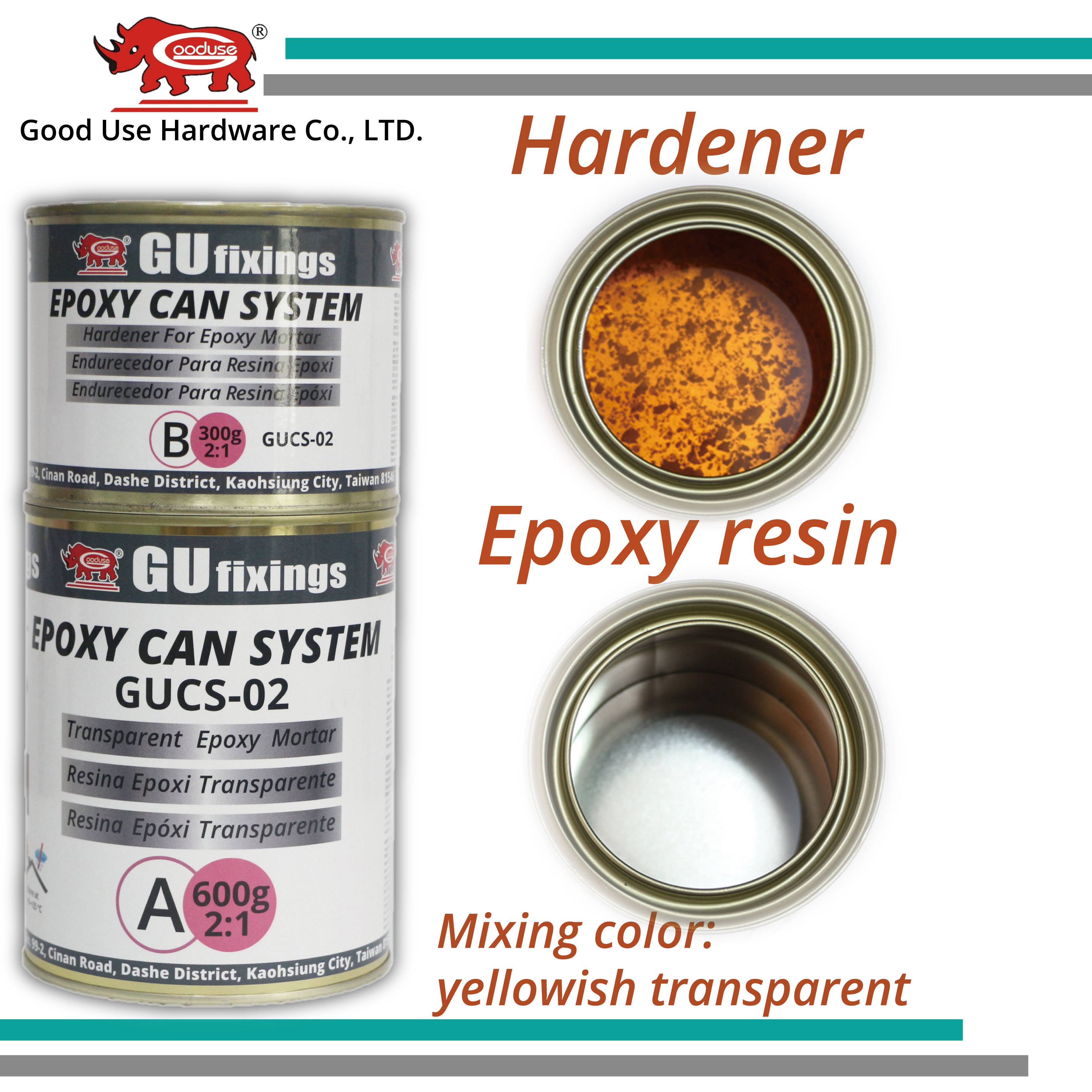 clear epoxy glue for floor concrete compound repair resin