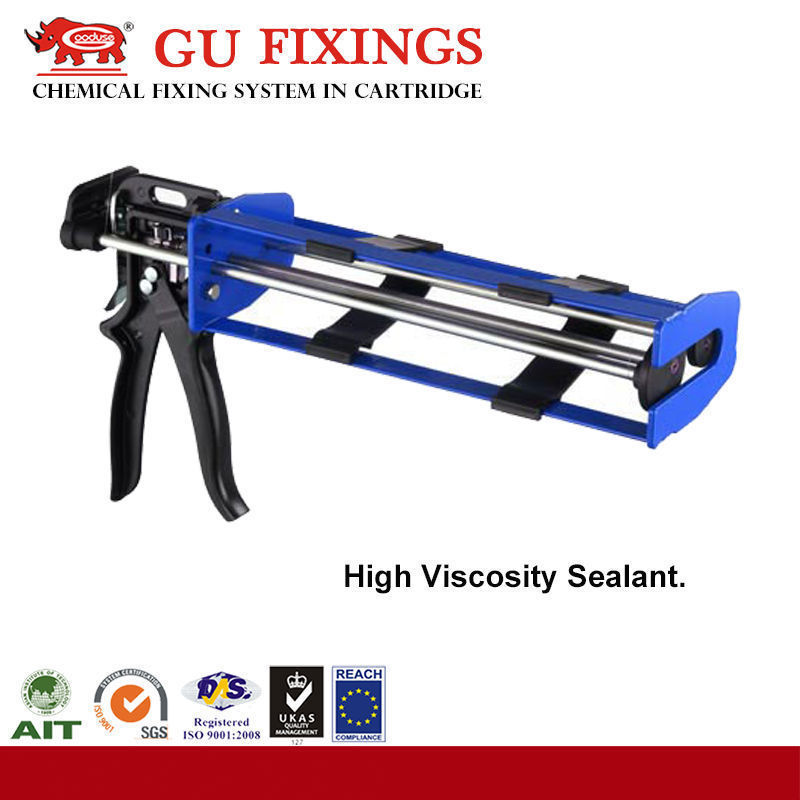 585ml manual caulking gun for 3:1 ratio dual cartridge epoxy adhesive