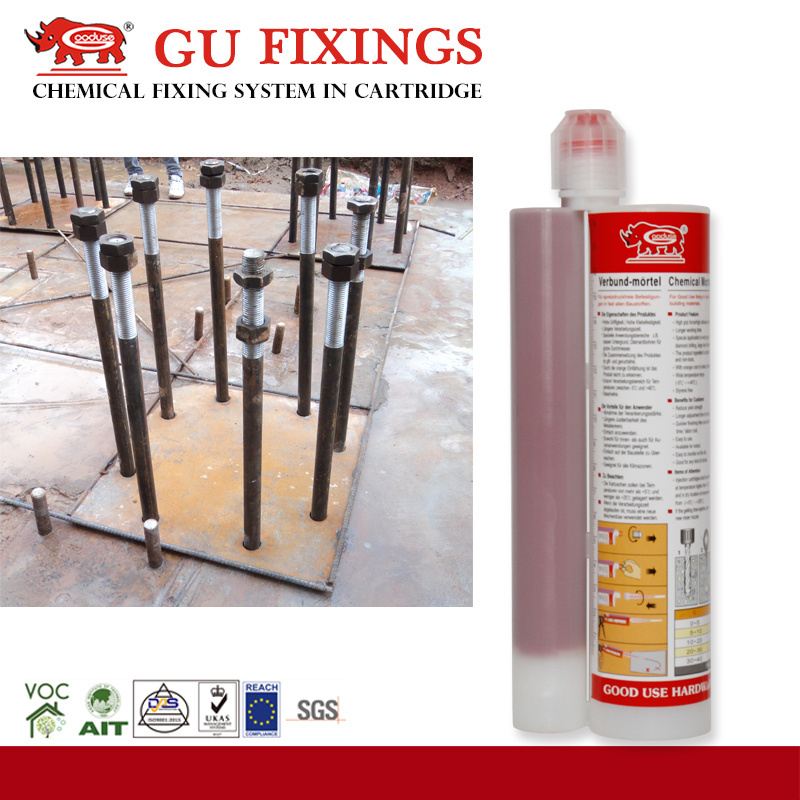 Injection epoxy anchor for upgrading of post installed rebar