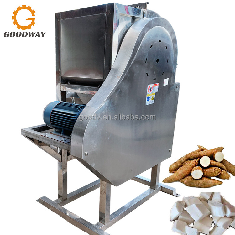 500 Kg/Hour Dried Cassava Chips Production Cassava Chipping And Drying Machine