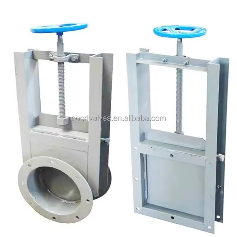 Sluice Gate Valve Fluid Wall Type Penstock Valve Silo Sliding Knife Manual Slide Gate Valve