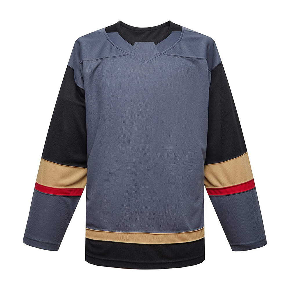 Custom design sublimated ice hockey jersey tackle twill jersey stitched embroidered hockey jerseys