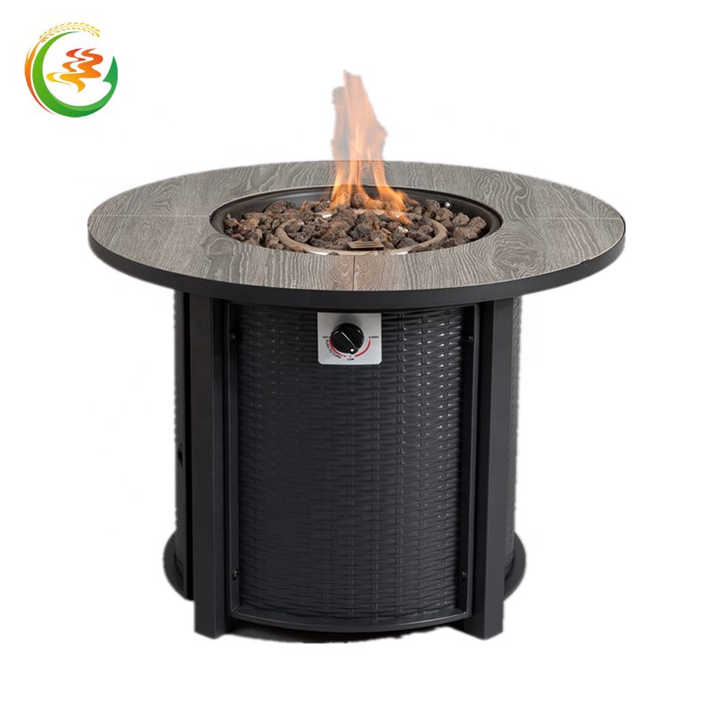 Hot Sale Outdoor New Design Square Cube Round Brazier Fire Pit Stainless Steel Fire Table Garden Fireplace Patio Gas Fire Pit