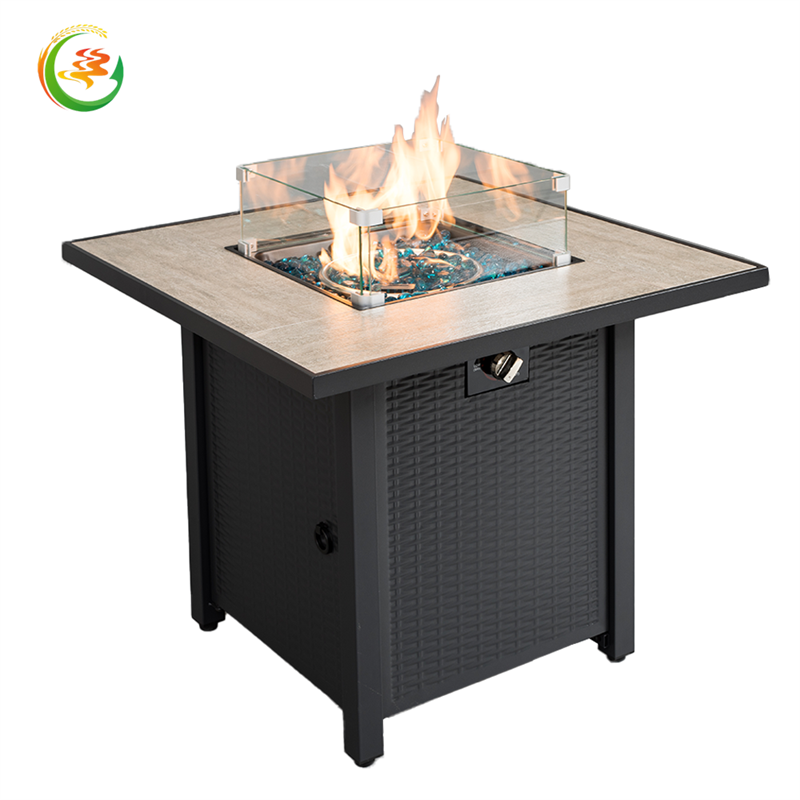 Stainless Steel Heater Fire Pit Table Outdoor Multifunctional Patio Backyard Garden Fireplace Heater/BBQ Table Brazier Furnace