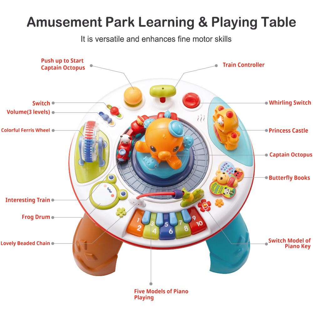 Preschool educational baby musical early learning centre kids activity sets table toy