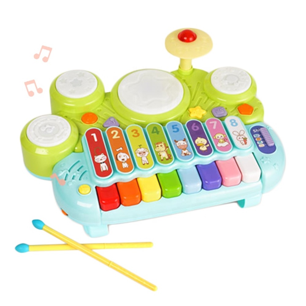 GOODWAY Electronic Organ Children Educational Piano Keyboard Toy Drum Set Musical Xylophone Toy for Kids