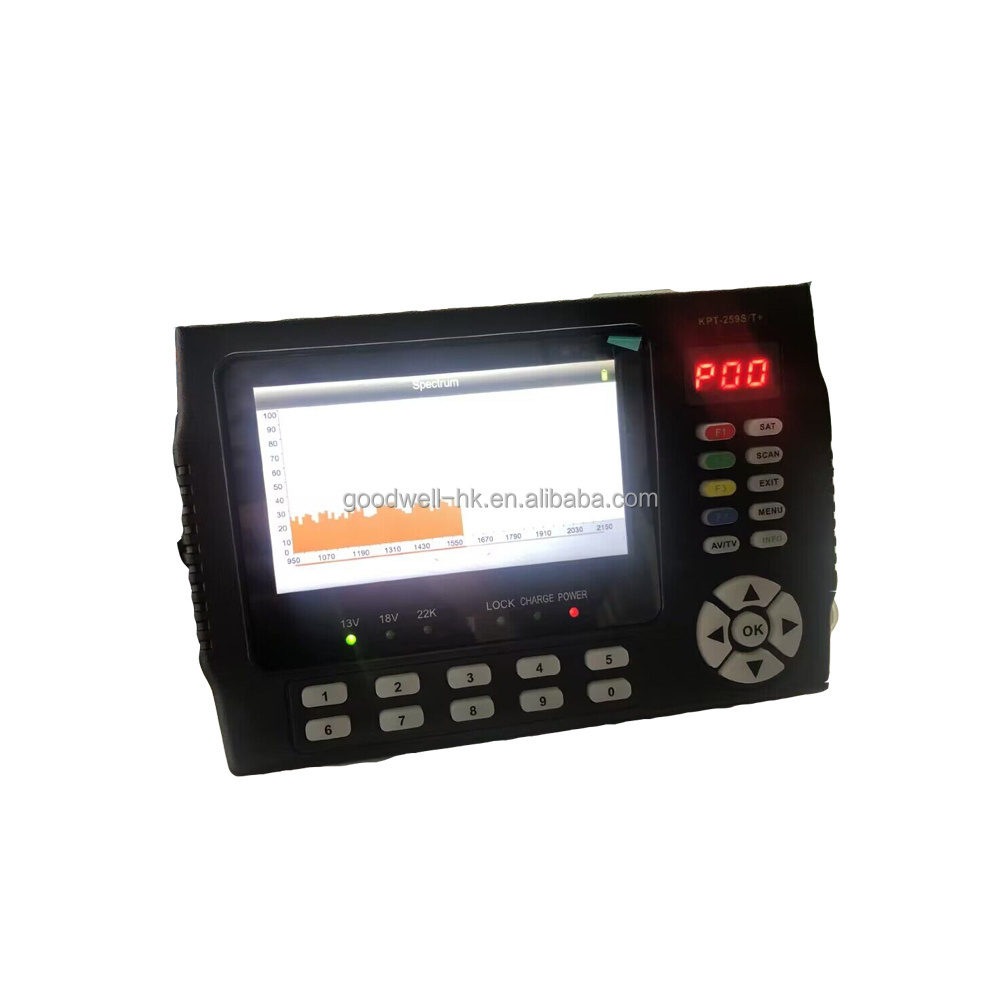 4.3 Inch Portable Satellite Finder Meter DVB-S2+CCTV+8MP AHD /CVI/TVI Receiver Spectrum Analyzer