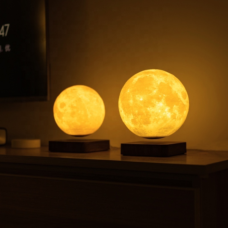 New Hot Indoor Nordic simplicity LED Modern Living Room Megnetic Levitation 18cm Moon Bedroom Light