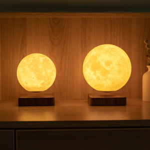 New Hot Indoor Nordic simplicity LED Modern Living Room Megnetic Levitation 18cm Moon Bedroom Light