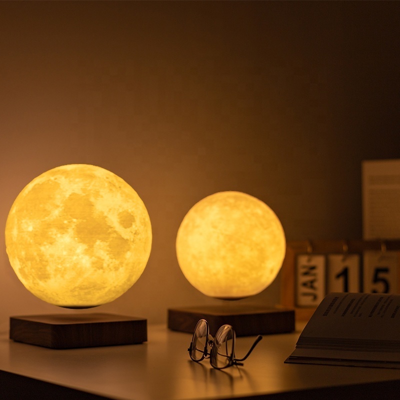 New Hot Indoor Nordic simplicity LED Modern Living Room Megnetic Levitation 18cm Moon Bedroom Light