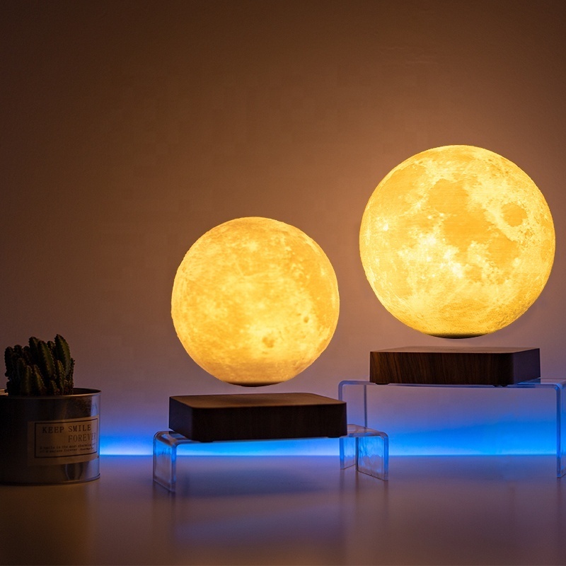 New Hot Indoor Nordic simplicity LED Modern Living Room Megnetic Levitation 18cm Moon Bedroom Light