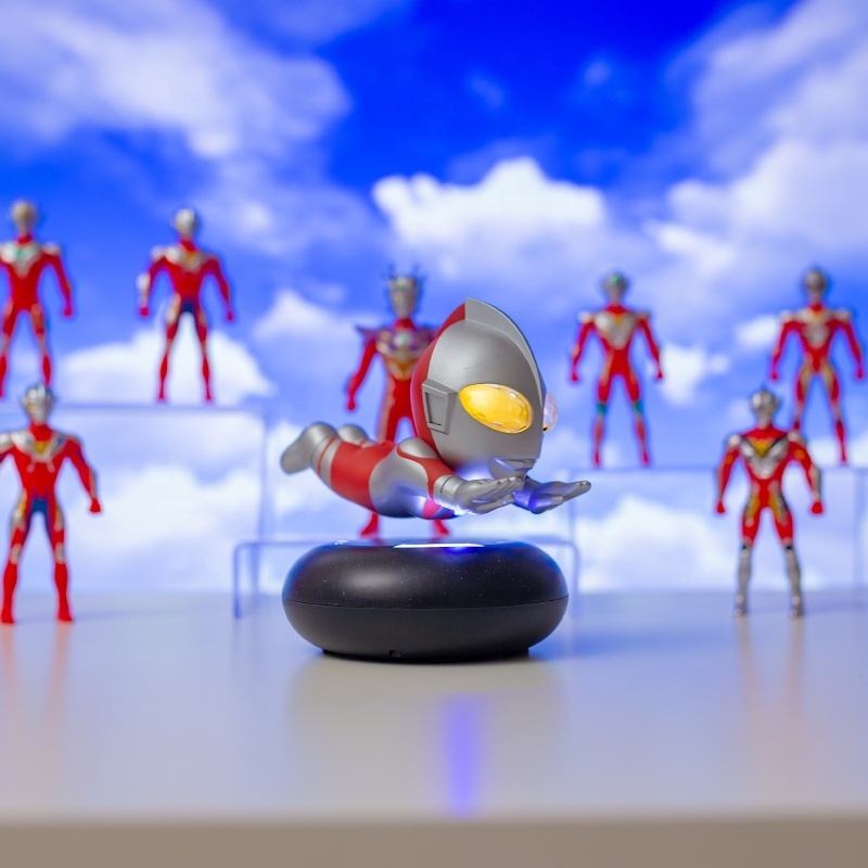 Magnetic Levitation  LED lights OEM ABS Dija Ultraman toys super man statue gift magnetic Levitation module for Collectible