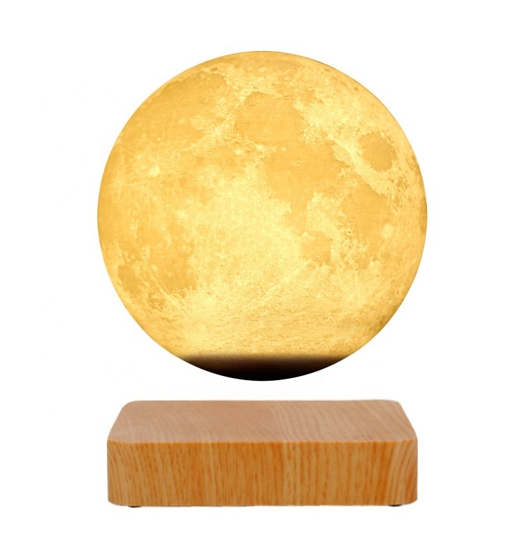 Cafe Living Room Bedroom Indoor Pendant Light Magnetic Levitation Floating LED 14CM Moon Modern Chandelier Home Light