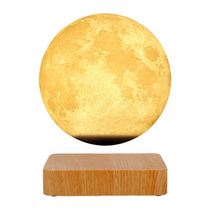 Cafe Living Room Bedroom Indoor Pendant Light Magnetic Levitation Floating LED 14CM Moon Modern Chandelier Home Light