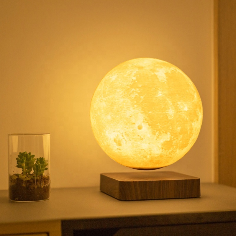 Cafe Living Room Bedroom Indoor Pendant Light Magnetic Levitation Floating LED 14CM Moon Modern Chandelier Home Light