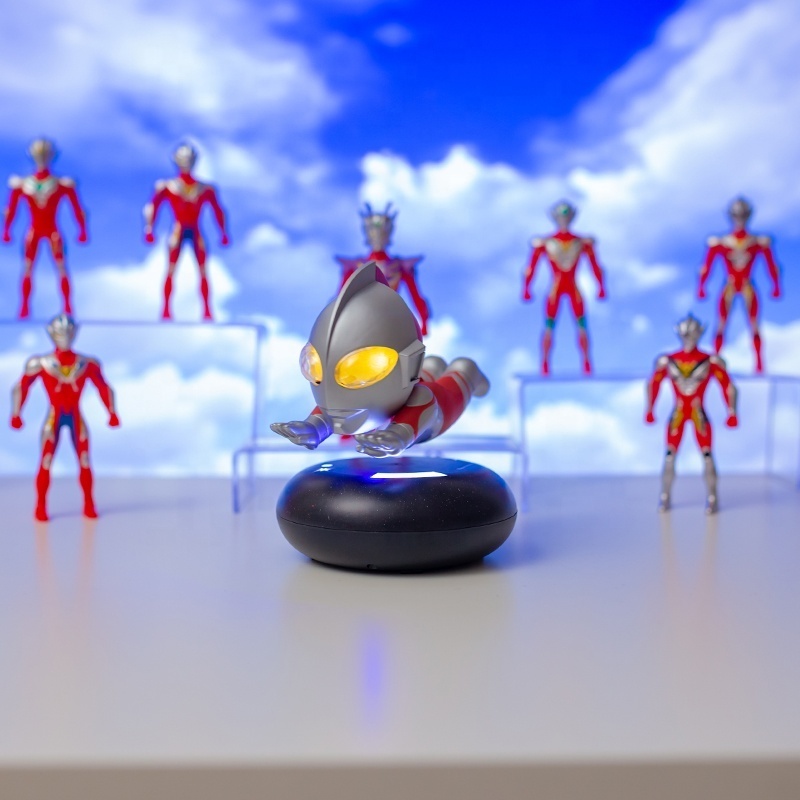 Magnetic Levitation  LED lights OEM ABS Dija Ultraman toys super man statue gift magnetic Levitation module for Collectible