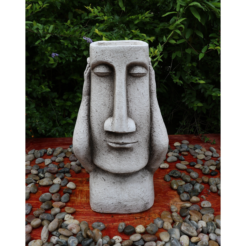 Factory Price Large Abstract Pop Mgo Garden Statues Outdoor Decorations Giant Planter Sculpture