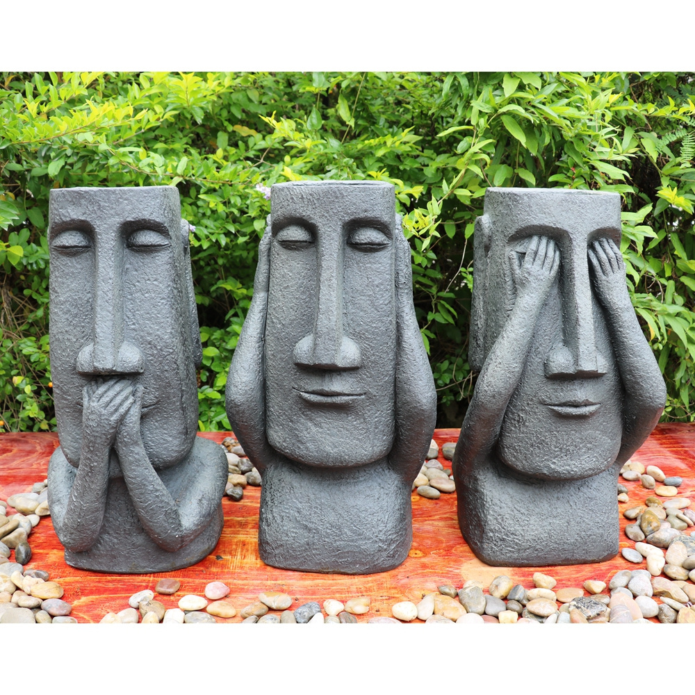 Factory Price Large Abstract Pop Mgo Garden Statues Outdoor Decorations Giant Planter Sculpture