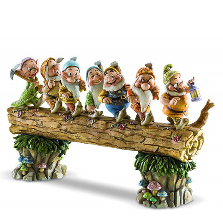 Seven Dwarf Trees Gnome Decorate Garden Mini Resin Crafts Figure  Outdoor Home Garden Ornaments