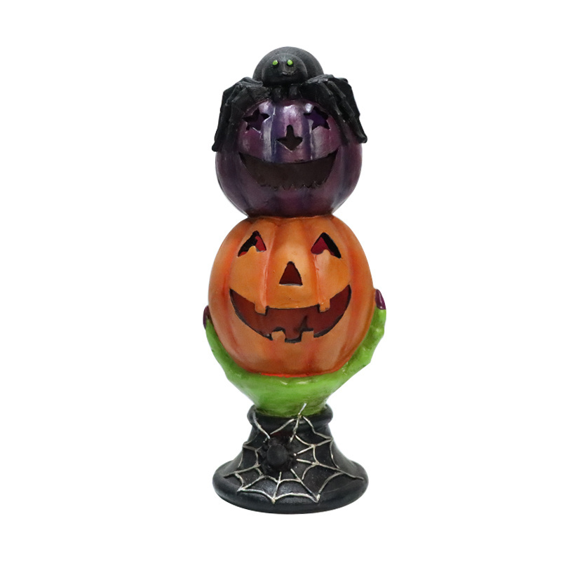 Customization Halloween 2023 Light Halloween Pumpkin Lantern holidays home ornament resin pumpkin lights Decorated