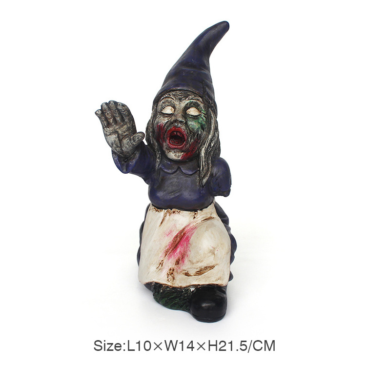 Halloween zombie resin figurines/statues/sculptures home decor table gifts custom resin craft Halloween decor