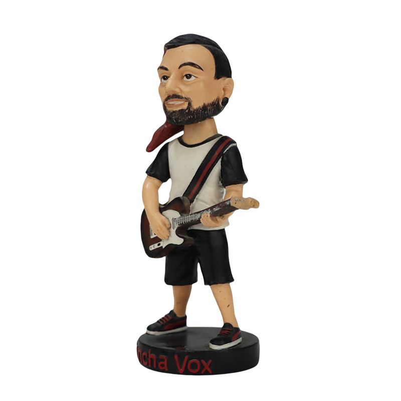 Custom 3D Guitar Figure Figurines Home Decoration Bobble Head Dolls Cheap Miniature Toy Souvenir Resin Europe Artificial Music