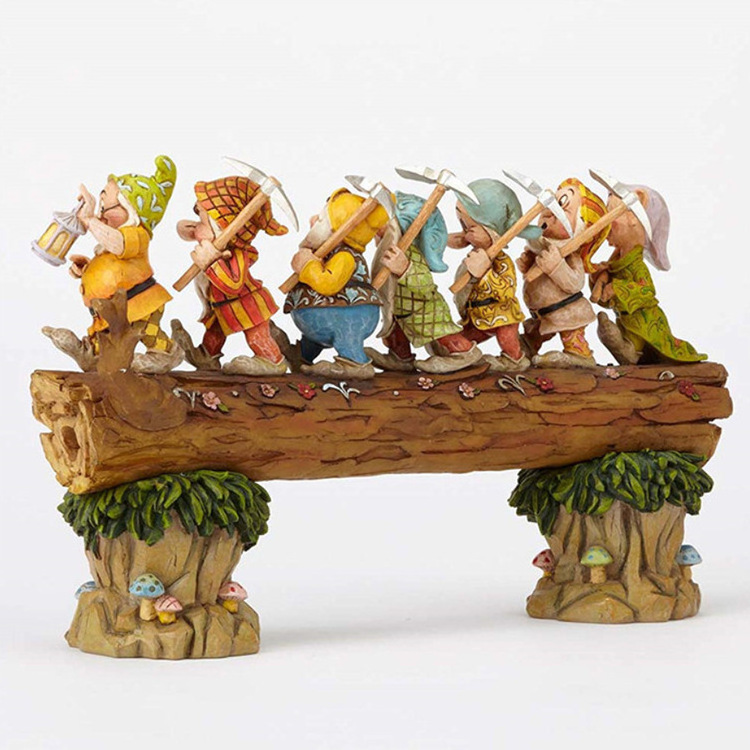 Seven Dwarf Trees Gnome Decorate Garden Mini Resin Crafts Figure  Outdoor Home Garden Ornaments