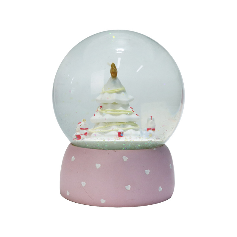 New Product Ideas 2024 Cute Animals Christmas Trees Decoration Snow Globe