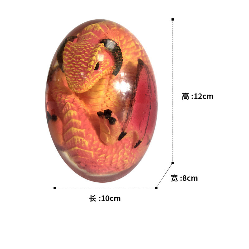 Lava Dragon Egg Ornamental Collection Dinosaur Statue Home Decor Resin Dragon Egg Crystal Mineral Gemstone Reiki Easter Gift