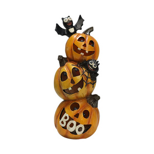 Customization Halloween 2023 Light Halloween Pumpkin Lantern holidays home ornament resin pumpkin lights Decorated