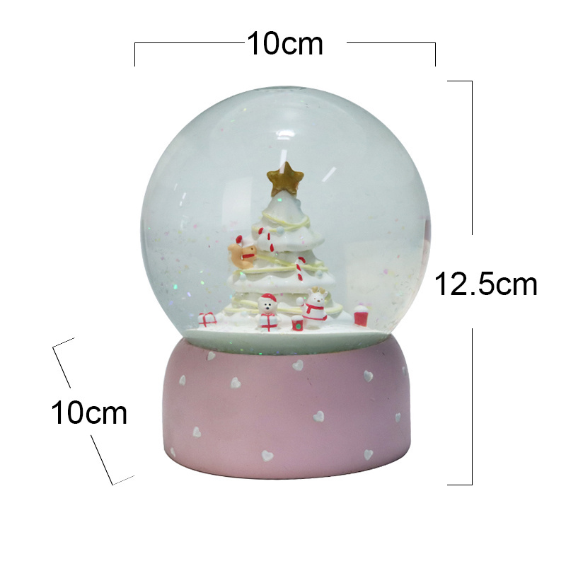 New Product Ideas 2024 Cute Animals Christmas Trees Decoration Snow Globe