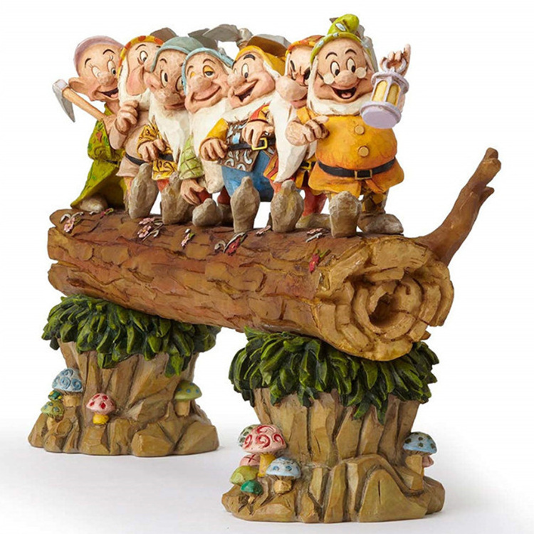 Seven Dwarf Trees Gnome Decorate Garden Mini Resin Crafts Figure  Outdoor Home Garden Ornaments