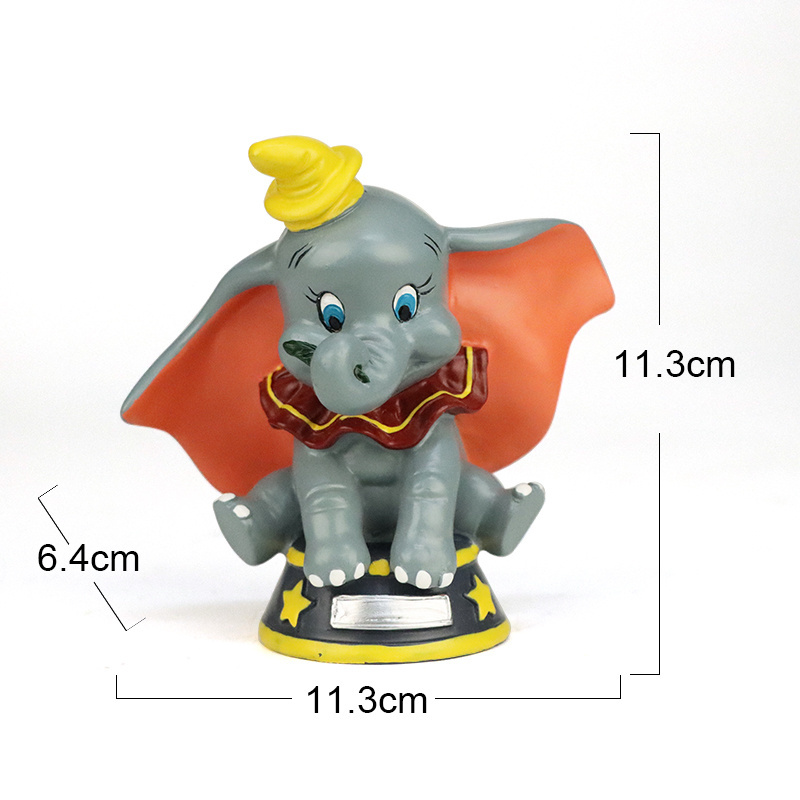 Custom High Quality Children's Day Stuffed Elephant Gifts Dumbo Plush Toy animal resin figurine