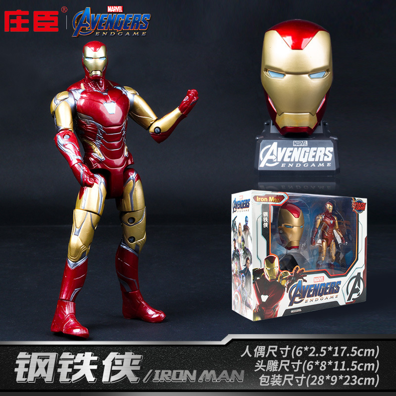 Low price sales of American hero steel spider children's toys PVC statue resin Super action doll man