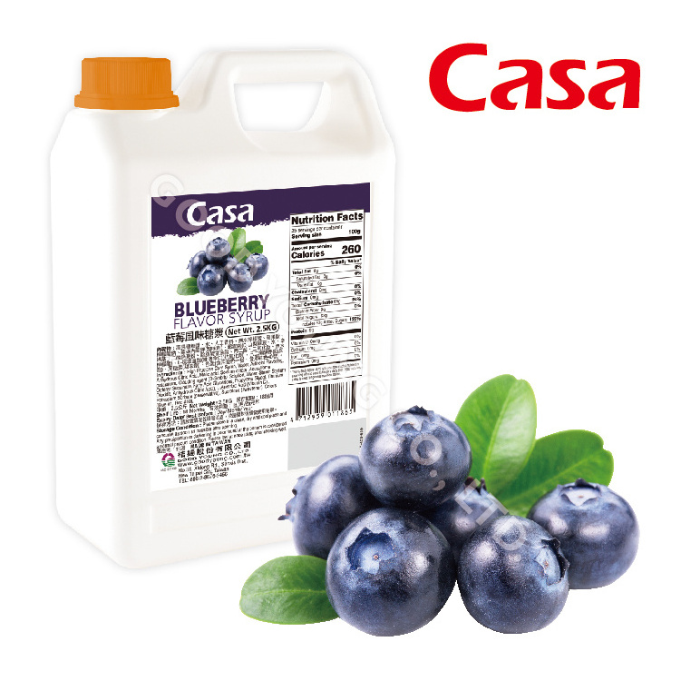 ISO HACCP HALAL Certification Good Young Tea Casa Blueberry Flavor Syrup