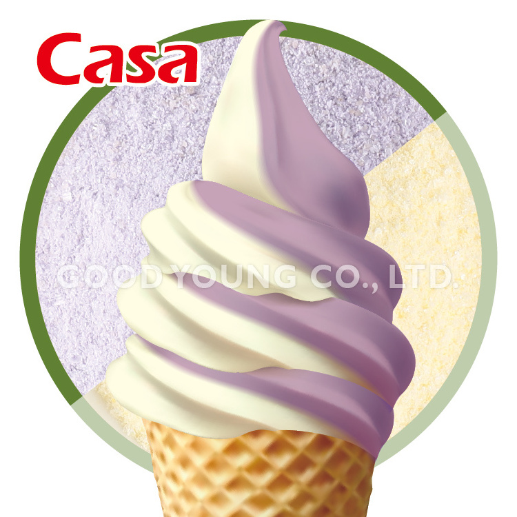 Ice Cream Material for Dessert 1KG Vanilla Flavor Instant Soft Serve Ice Cream Powder Mix