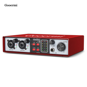 Gooermi UR22rR Professional Desktop USB Audio Sound Card 36bit 384kHz Audio Interface For Recording Streaming audio interface