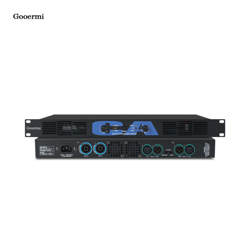 Gooermi CA2 Professional 350W*2 Channel 1U Audio Power Amplifier For Karaoke Wedding Party Recording Broadcast