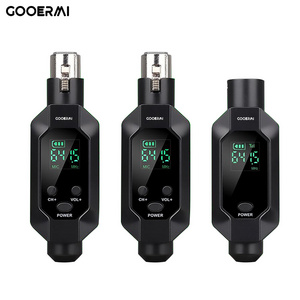 Gooermi Professional  Wireless System Transmitter Receiver For Wireless grenade mic wired For Dynamic Microphone Guitar Receiver