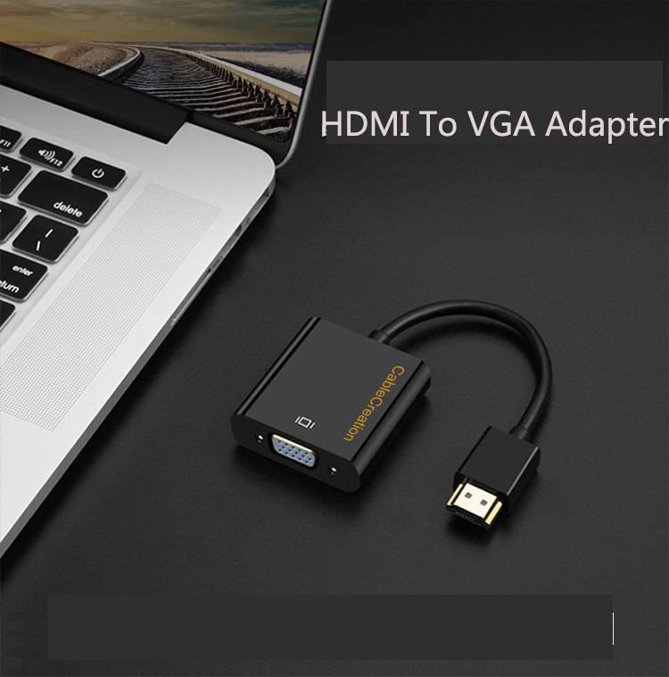 Customize 1080P hdmi to vga with audio conversion cable hdmi to vga converter