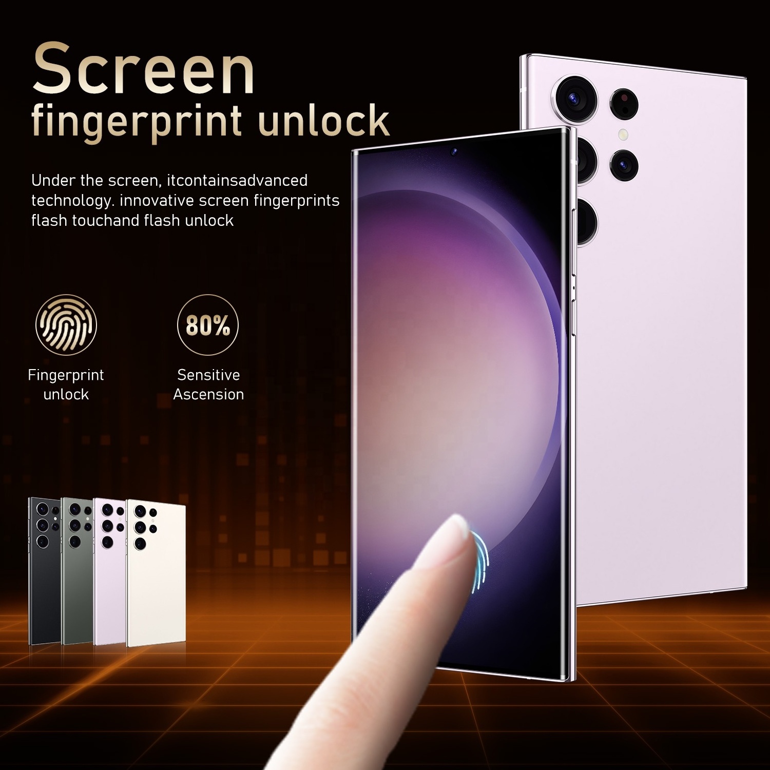 Original s23 ultra 7.2 inch 16GB+1TB Android smartphone 10 core 5G LET phone HD screen face ID version mobile phone