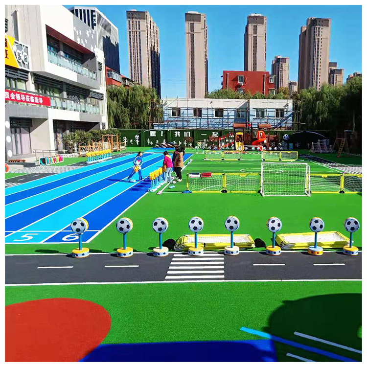 New Color Gray Synthetic Grass Cheap Artificial Turf rubber playground grass