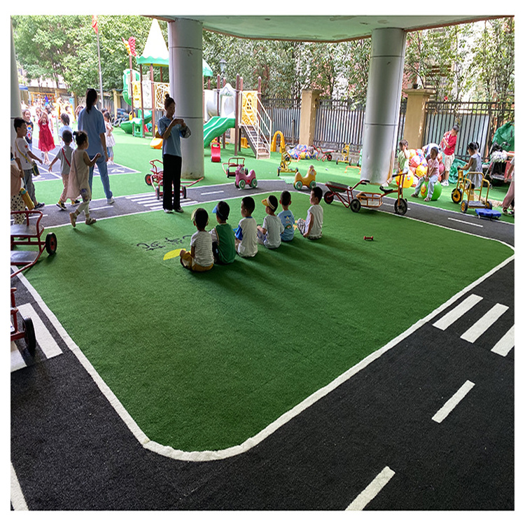 New Color Gray Synthetic Grass Cheap Artificial Turf rubber playground grass