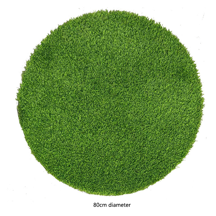 Hot selling ANTI-UV landscaping garden Circle decoration green artificial grass turf carpet