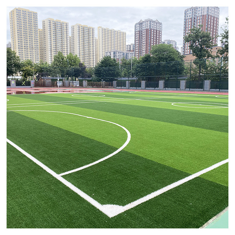 Wholesale 50mm durable W shape sports turf artificial grass for football field