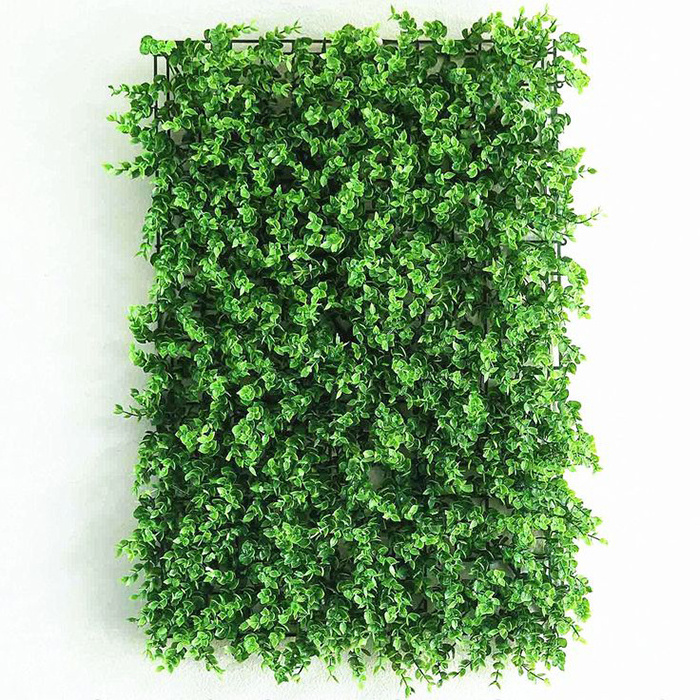 Wholesale 50*50cm Backdrop Artificial Plant Decoration Green Grass for Walls Plastic Wall Panels Plastic Water Bubble Wall