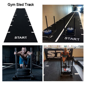 Premium Strong Track with Full Markings Gym Sled Flooring Sled track Sports artificial grass gym floor mat