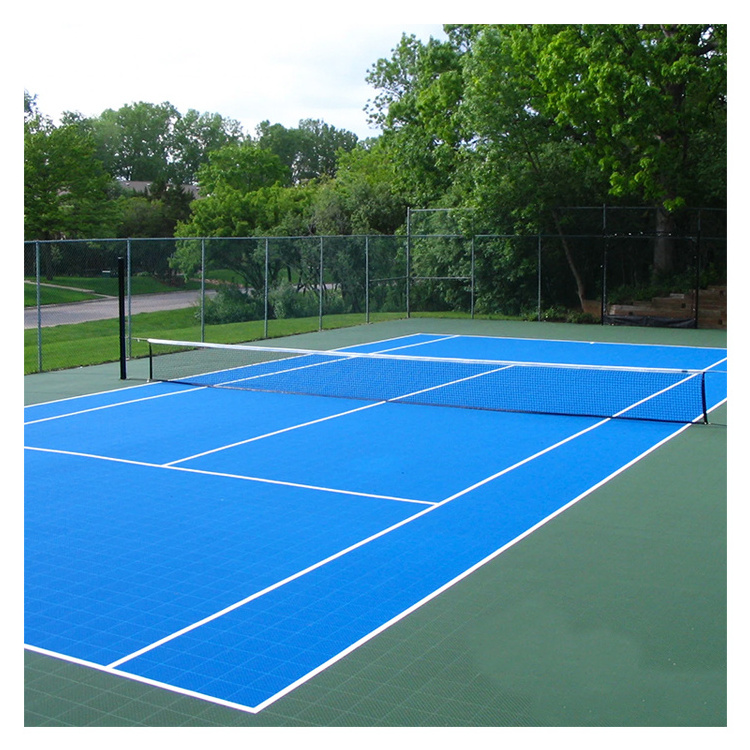 Bespoke outdoor sports Surface Customized design ANTI-SLIP tennis court tiles